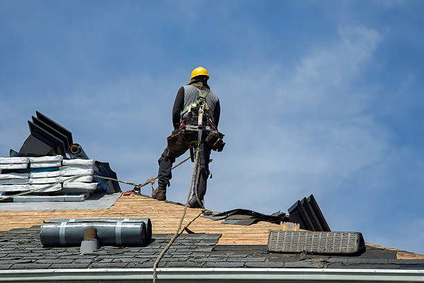 Professional Gutter Installation technician working in Oneida, IL